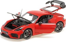 2024 Porsche Cayman GT4 RS Red w/ Weissach Package in 1:18 scale by Minichamps