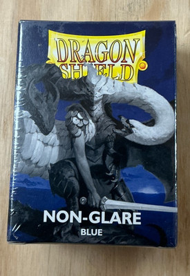 DRAGON SHIELD NON-GLARE BLUE PROTECTION SLEEVES (100ct) SLEEVES PER BOX