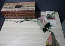 Vintage NEW LARGE PAOLO SOLERI Cosanti ARCOSANTI Bronze Bell Brutalist w/ hanger