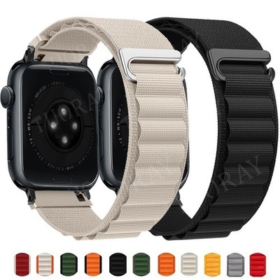 Ersatz Nylon Armband für Apple Watch Series 11 10 9 8 7 6 5 4 3 2 Ultra 3 2 49mm