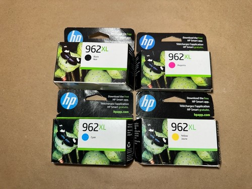 HP 962XL Genuine Black, Cyan, Magenta, Yellow Ink Cartridges Expired 2023/2024