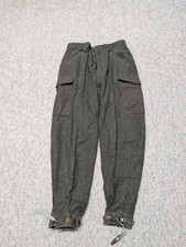 vintage 34x34 swedish WW2 army pants WOOL military green 1942 sweden CARGO