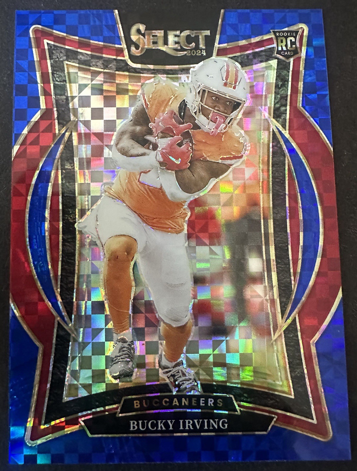 2024 Panini Select Bucky Irving RC Blue Prizm 165/249 Concourse Buccaneers #4