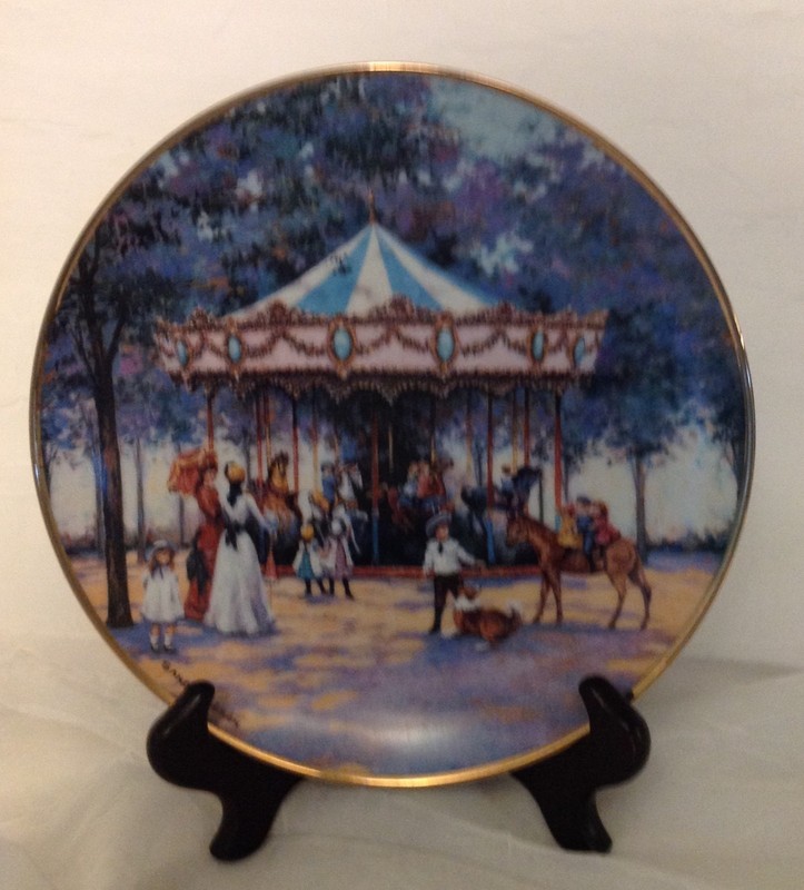 Collector Plate  Carousel Memories by Sandi Lebron Limited #RA1111 Franklin Mint