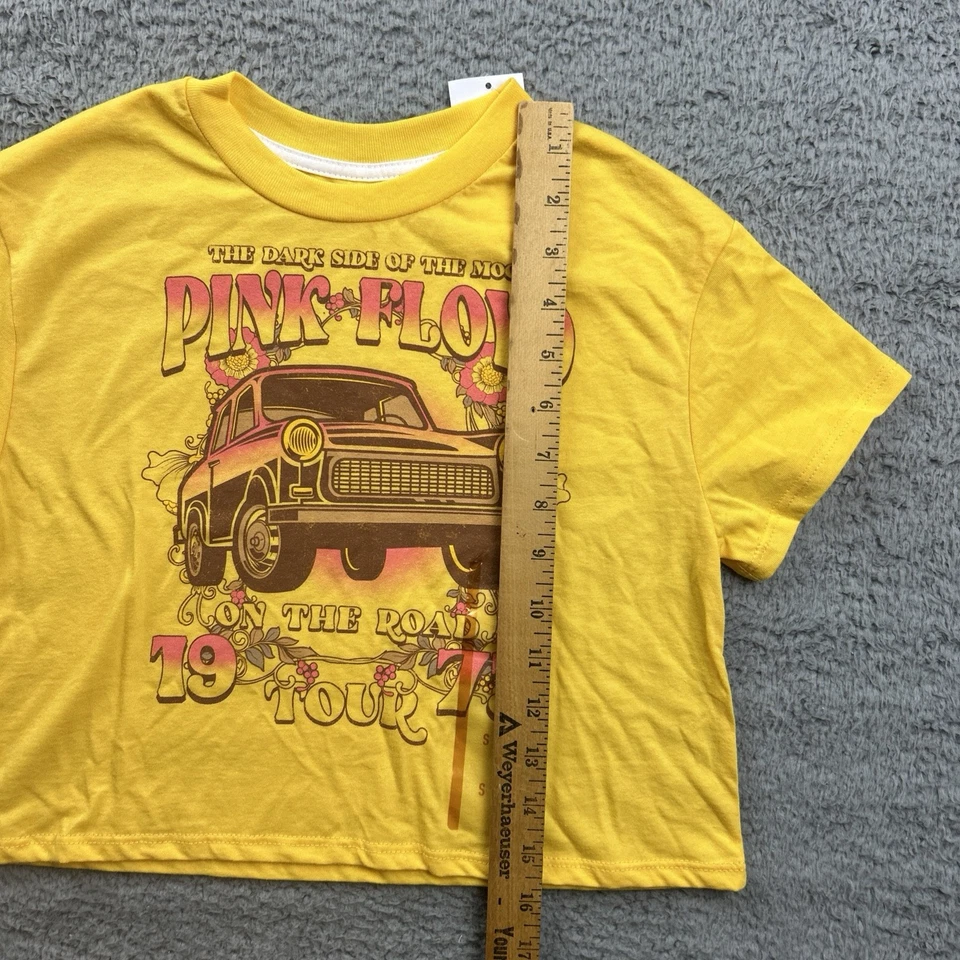 Camisa Pink Floyd Niñas Pequeña Lado Oscuro de la Luna Banda Gira Años 70 Camiseta Gráfica Foto 4 de 4
