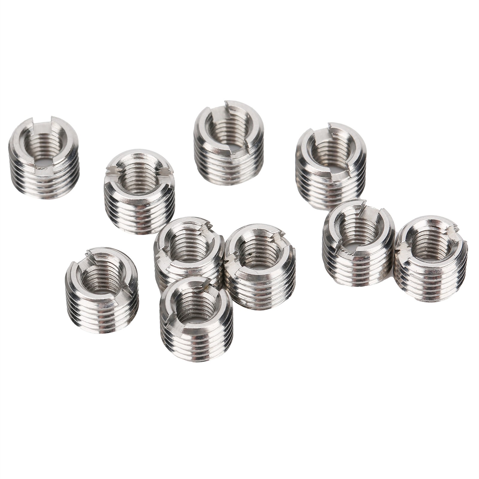 10Pcs Thread Inserts Reducing Nut Repair Tool Male Female Fastener.