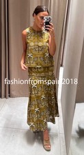 ZARA NEW WOMAN HIGHWAIST EMBROIDERED EYELET MIDI SKIRT A-LINE XS-XL 7891/969/330