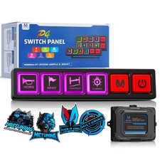 MICTUNING 4/8 Gang Switch Panel LED Relay Circuit Control System Box Marine 12v