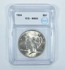 1924 Peace Silver Dollar MS63 ICG *4799