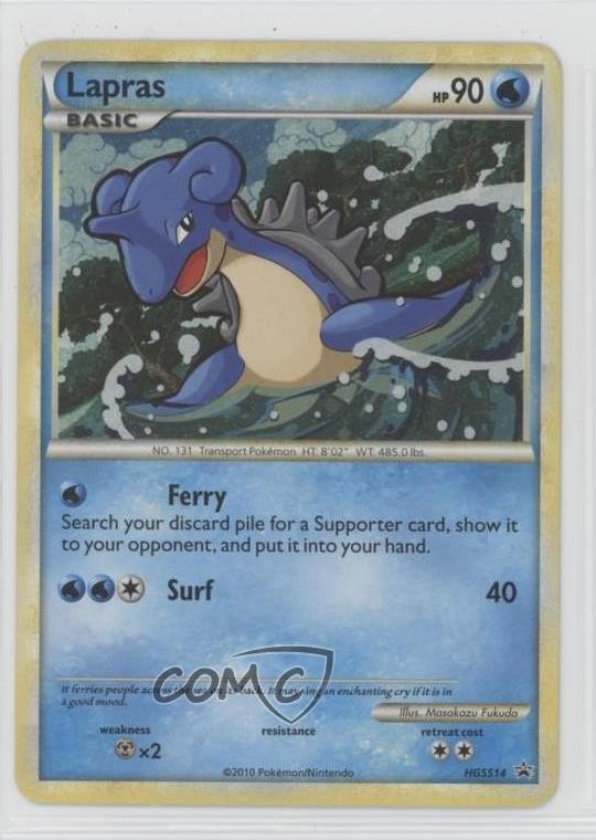 Lapras Pokémon HeartGold & SoulSilver Black Star Promo #HGSS14 2010
