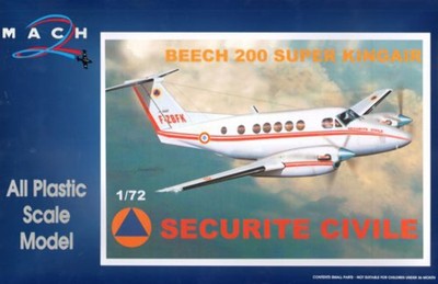 Mach 2 7299 1:72 Buche 200 Super Kingair Securite Civil