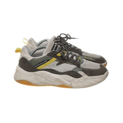 Scotch & Soda, Sneaker, Größe: 43, model: cassius, Grau/Grün/Gelb, Herren #mzH