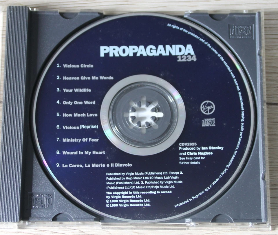 Propaganda CD 1234 (1990) Electro, Rock, Synth-pop - ZTT - Heaven Give Me Words - Bild 3 von 4