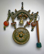 Vintage Philippine Folk Art Gong Wall Hanging...