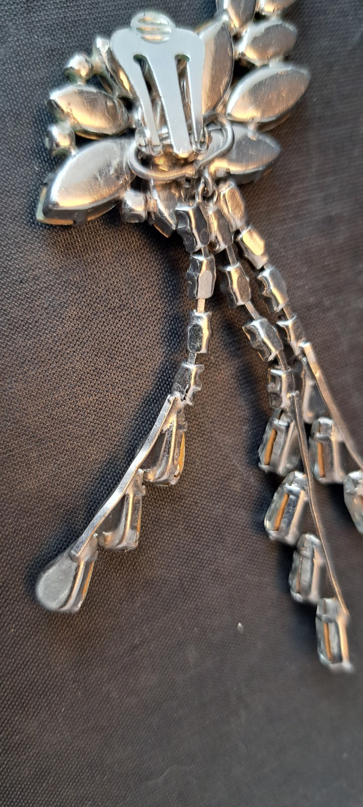 AMAZING Adjustable Dangle Clear Crystal Rhineston… - image 10