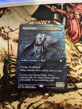 MTG Baleful Strix - Borderless, NM-Mint, English Commander: Bloomburrow