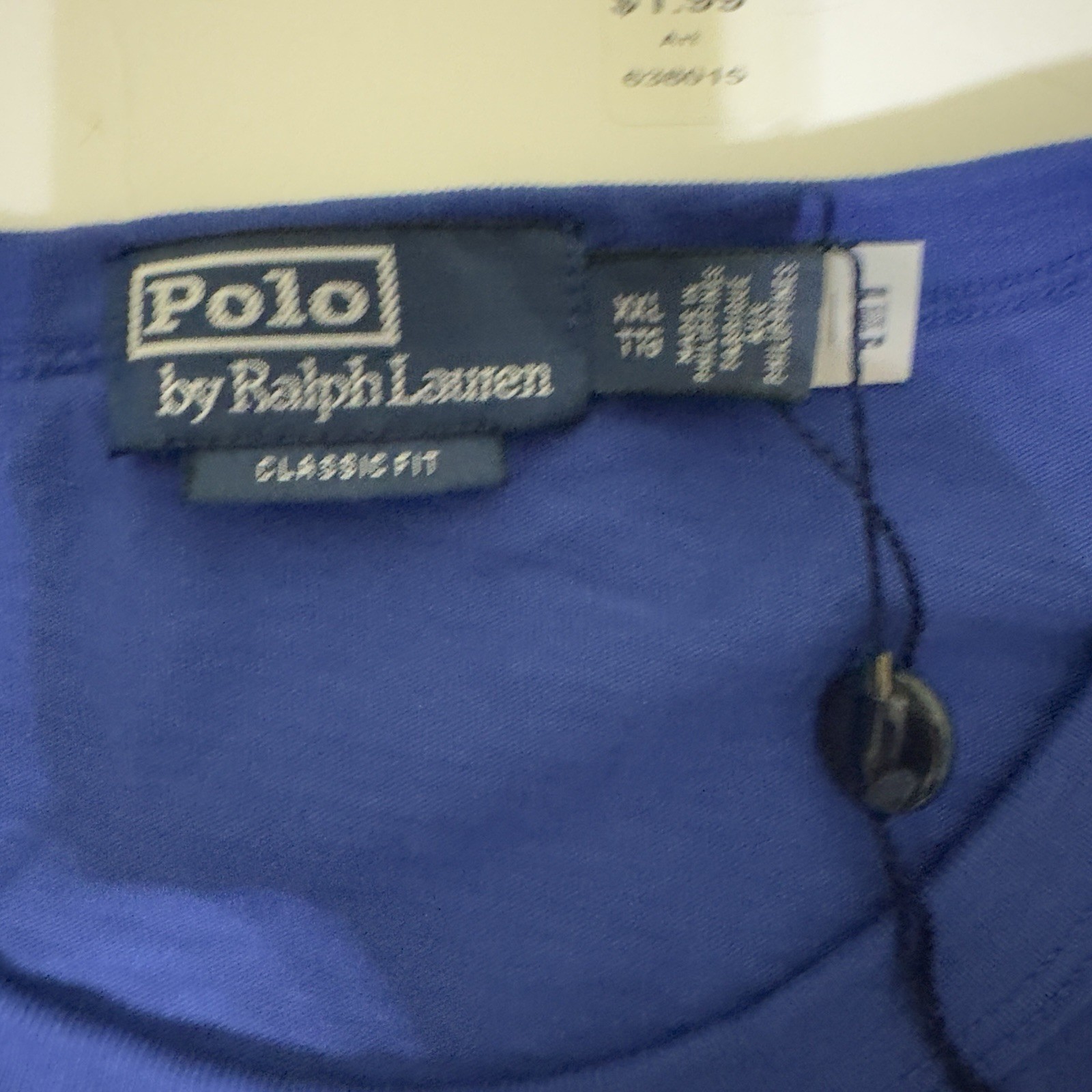 FILA Polo Ralph Lauren canottaggio girocollo maglia maglietta uomo XXL vestibilità classica blu grafica
