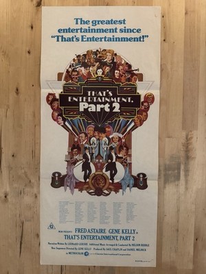 THATS ENTERTAINMENT 2 Australian Daybill Movie Poster 1976 Astaire Kelly 13x30