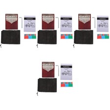 4 ensembles d'instruments de musique de piano à pouce portable pour enfants Kalimba