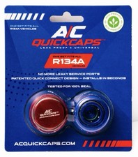 A/C Quickcaps R134A Service Caps Leak Proof &...