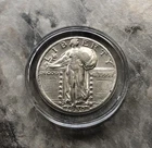 1930-S Silver Standing Liberty Quarter In AU Condition