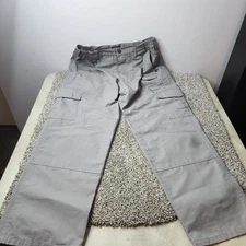 CQR Mens Tactical Cargo Pants 34 X 30 Gray Durable Ripstop Outdoor Camping