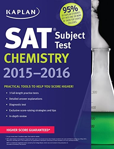 KAPLAN SAT SUBJECT TEST CHEMISTRY 2015-2016 (KAPLAN TEST *Excellent ...