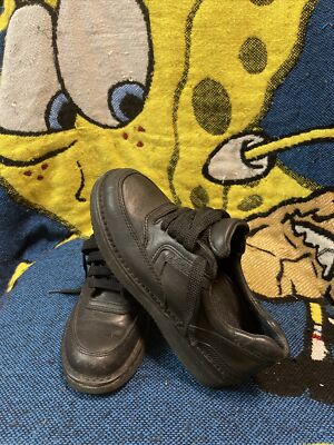 Cabela's Men's Oxfords Sz 5B Adventure Black Leather Walking Comfort Shoe Vibram