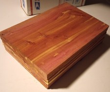 SIX AROMATIC EASTERN RED CEDAR BOARDS 12"x8"x1/2" thick Free Shipping 