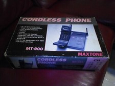 MAXTONE MT-900 CORDLESS PHONE VINTAGE  CON SCATOLA E ISTRUZIONI COMPLETISSIMO