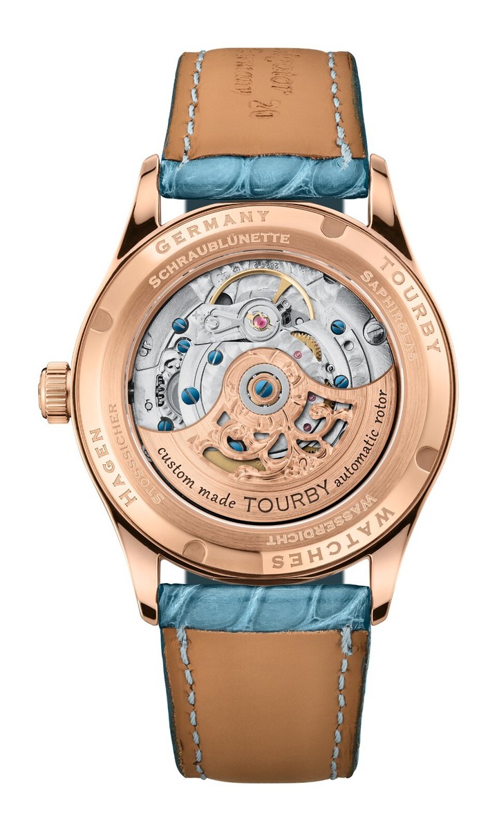 Dial Orologi Tourby Tourby Art Deco Salmon Dial 37 Mm Watch ETA