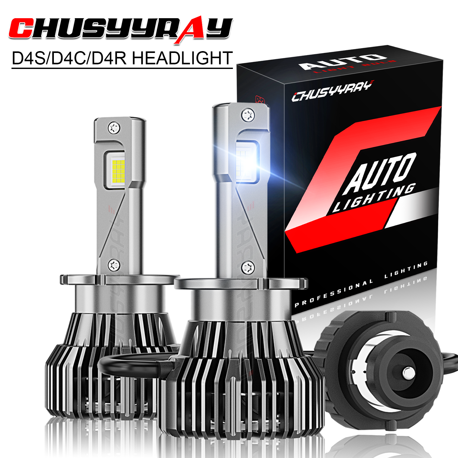 2PCS D4S/D4R/D4C Headlight Replace HID Xenon Super Bright 6500K Conversion Kit