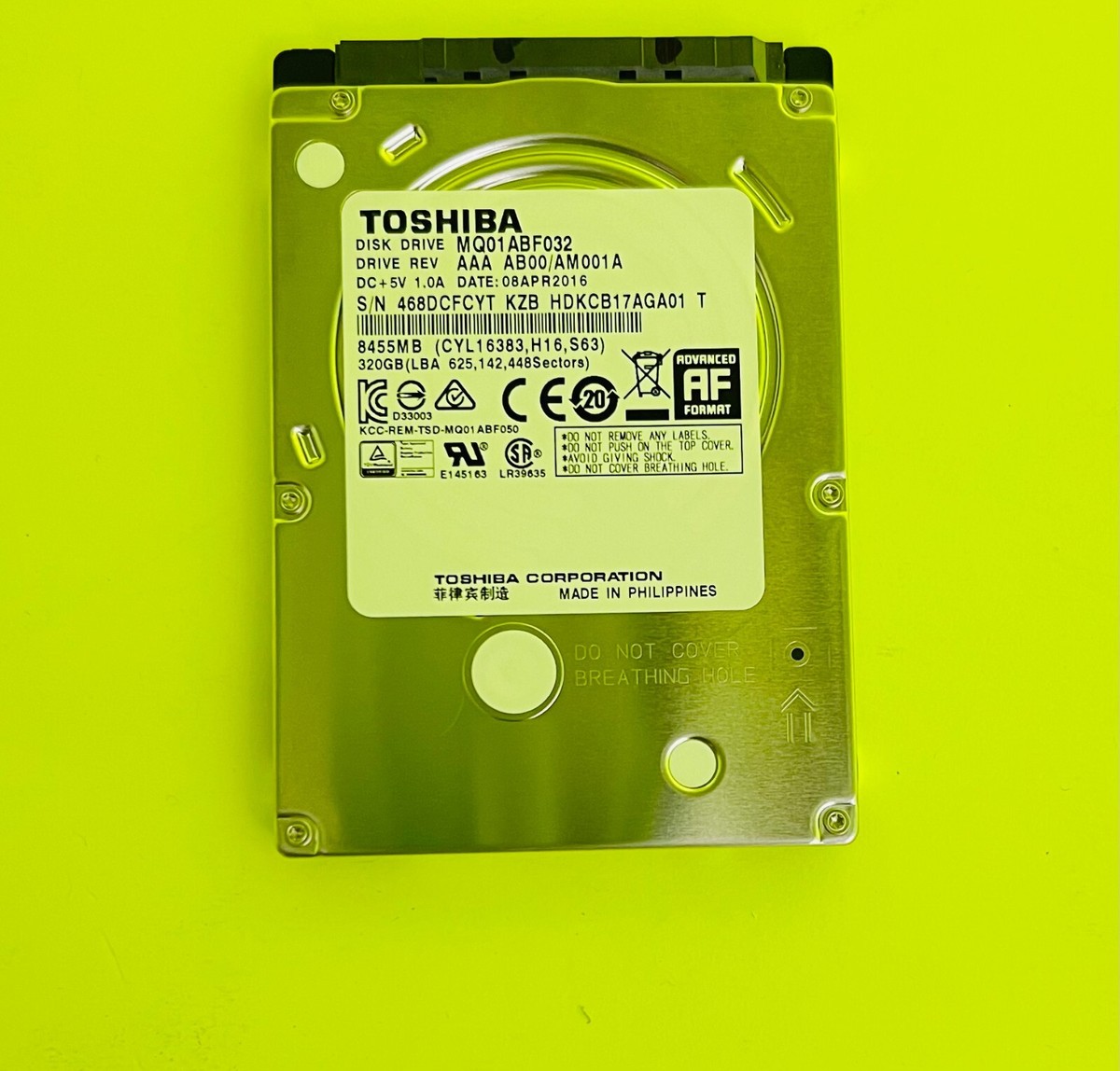 【ジャンク品】RICOH PS Model 5582 ノートPC Ricoh Savin Lanier Hard Drive HDD W. Firmware for MP C4502 C5502