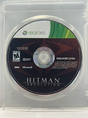 Hitman: Absolution (Microsoft Xbox 360, 2012) Disc Only