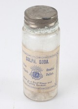 ANTHONY BOTTLE OF SULPH. SODA, ROUGHLY 85MM TALL/cks/192063