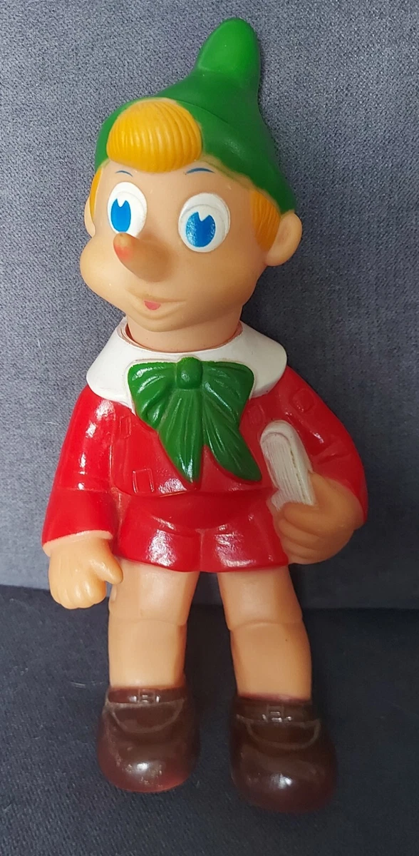 Jouet ancien vintage grand pouet pinocchio 37 cm - Collection