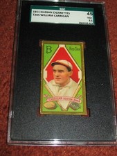 1911 T205 Bill Carrigan SGC 45 VG+ 3.5 ~Boston Red Sox