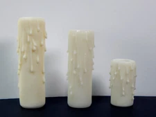 Premium Candelabra Faux Beeswax Candle Cover