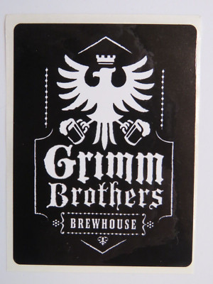 Beer STICKER ~ GRIMM BROTHERS BrewHouse ~ Loveland, COLORADO ~ Eagle Design