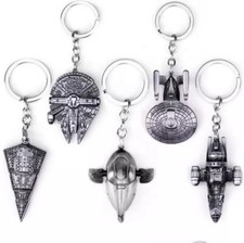 Star Wars Keyrings Startrek Keyrings Firefly Keyrings Metal spaceship Keyring