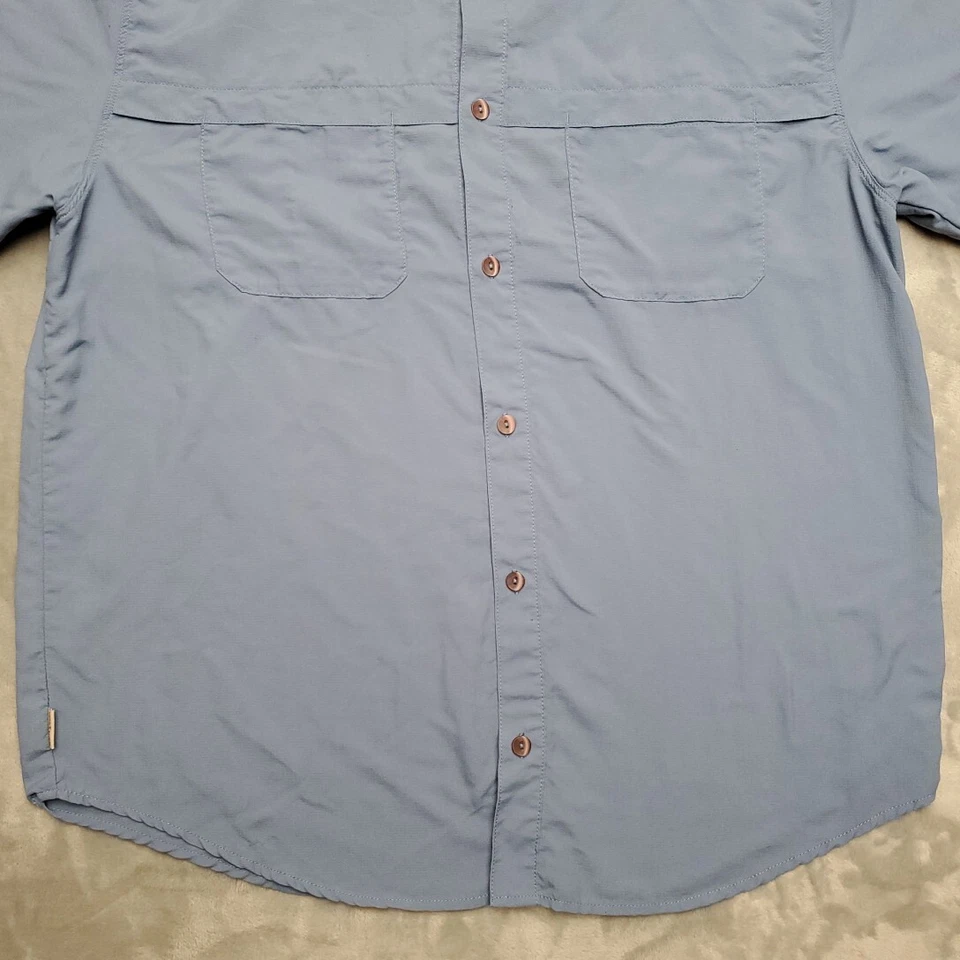 Camisa Sierra Blanca Para Hombre XL Azul Ventilada Manga Larga 100% Nylon Caminata Aire Libre Foto 2 de 4