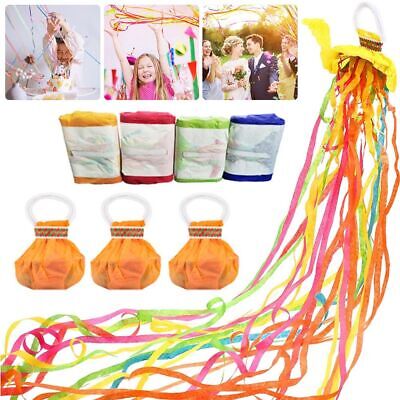 Colorful Throw Streamers, Party Poppers for Birthdays, Weddings