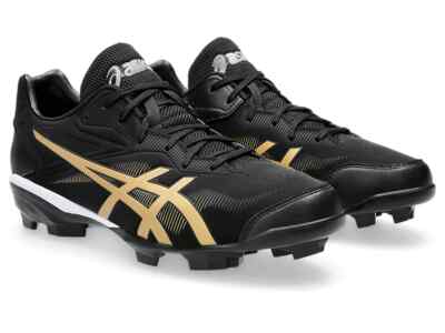 ASICS STAR SHINE 3 1123A033 003 Black Rich Gold Baseball Cleats | eBay