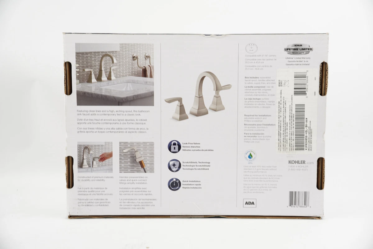 KOHLER Kallan Widespread 2Handle Bathroom Faucet In, 49 OFF