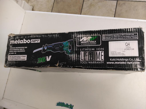 Metabo CR36DAQ4M 36v Reciprocating Saw Tool-Only in open box awYS103409-3 - Picture 4 of 10