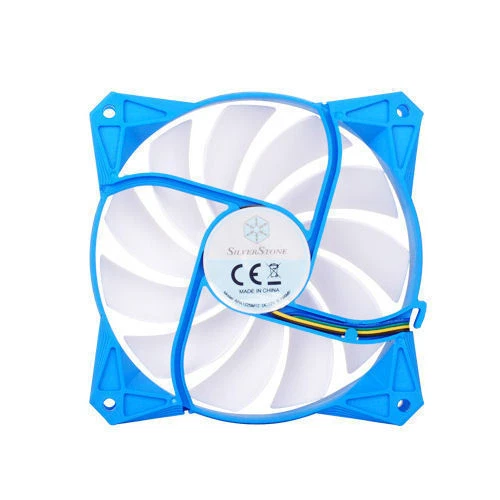 Silverstone SST-FW91 92mm x 92mm x 25mm White Blade Blue Frame PWM Fan, PWM 4Pin - Image 4 of 4