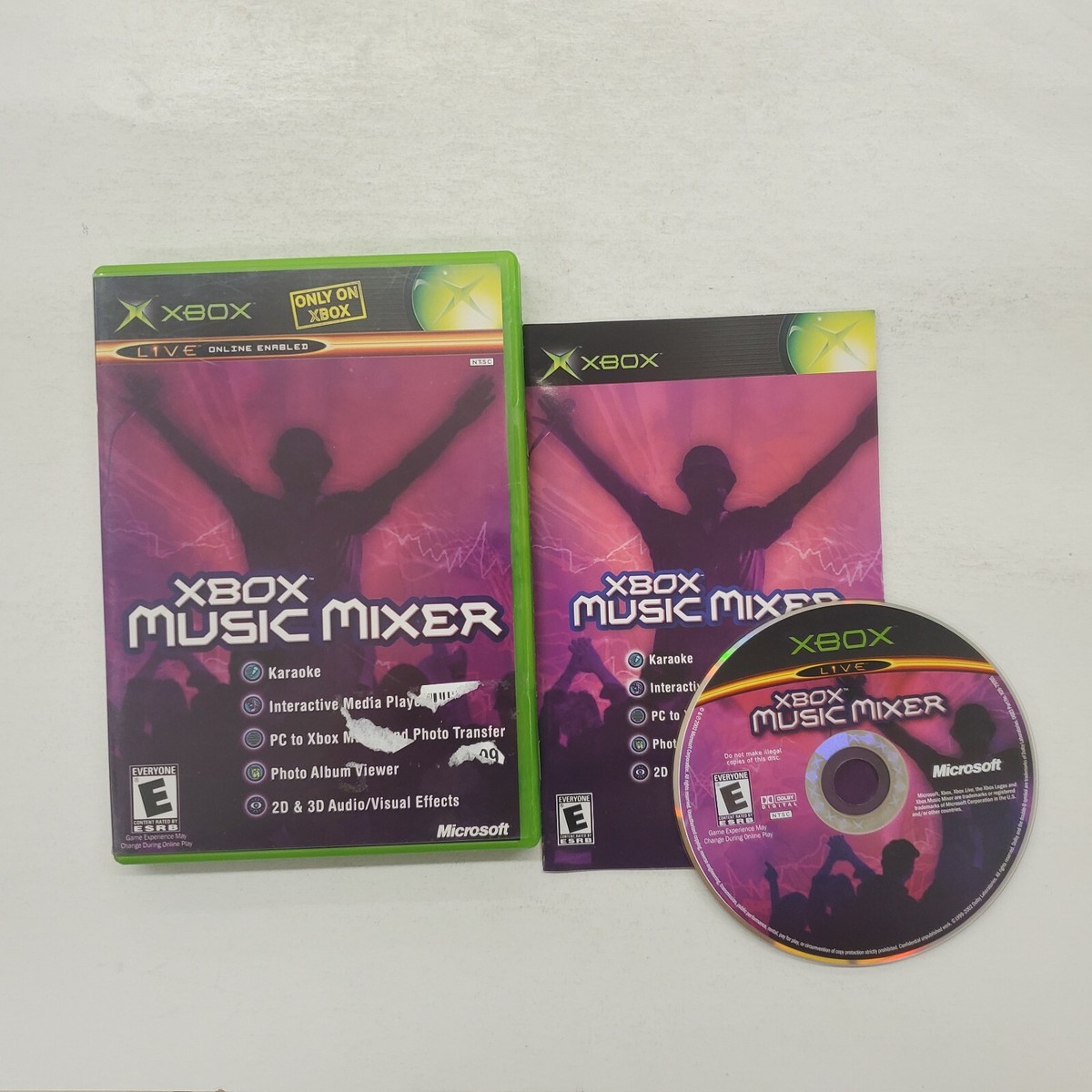 Xbox Music Mixer Xbox Complete In Box Cleaned/Tested Free