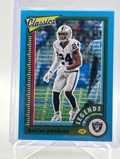 2022 Panini Charles Woodson Raiders Legend Timeless Tribute /5 Blue