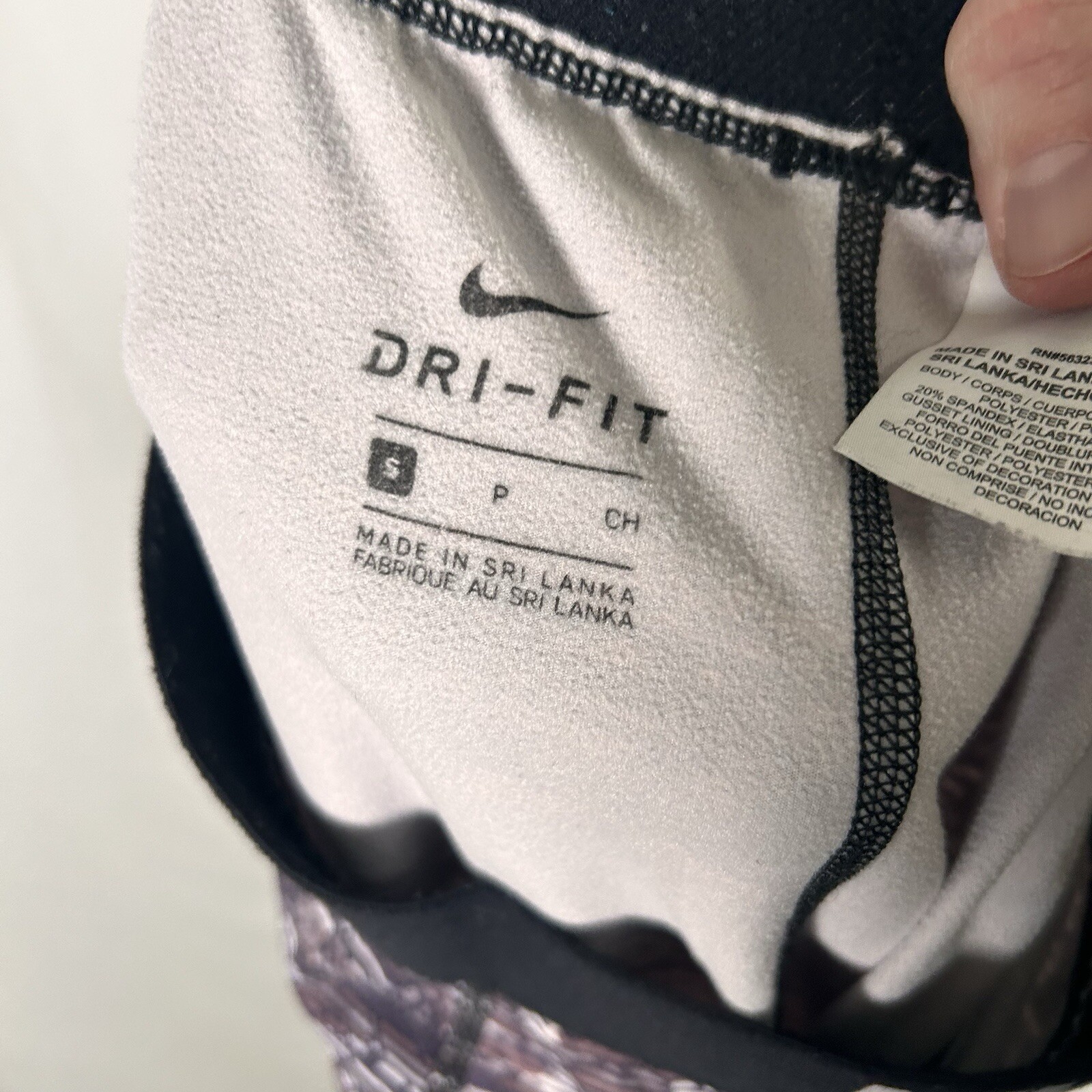 Nike Pro Leggings Women's Small Purple Pull On Compression Elastic Waist thumbnail 9