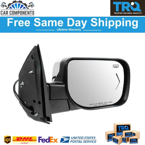 TRQ New Passenger Side Mirror For 2008-15 Infiniti QX56 Nissan Armada Titan